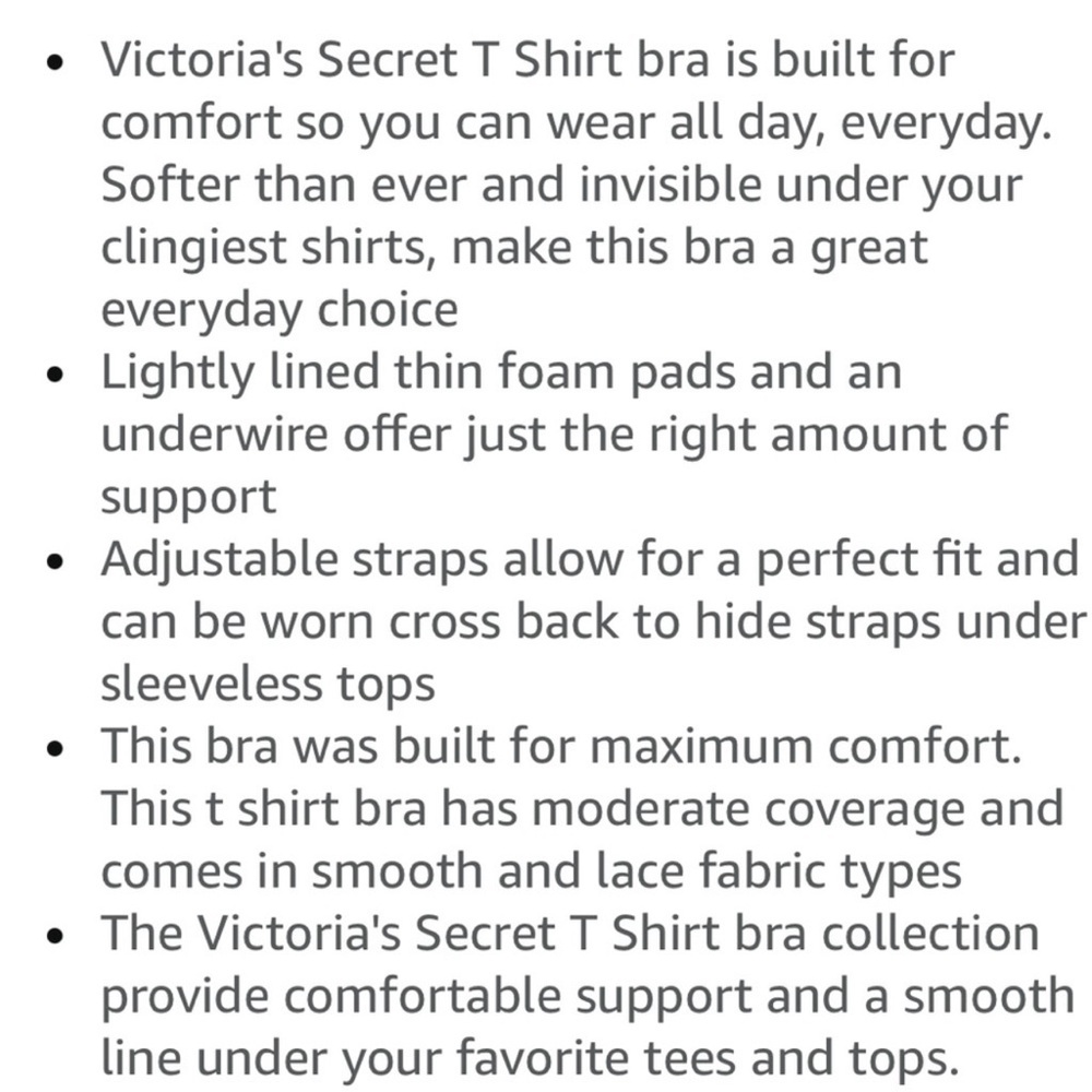 Victoria’s Secret T-Shirt Bra 36C - Picture 9 of 10